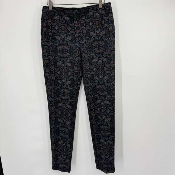 Chicos 0.5 Floral Galore Ponte Slim Pant Pattern Black Size 6 Regular new $64 - Picture 8 of 12